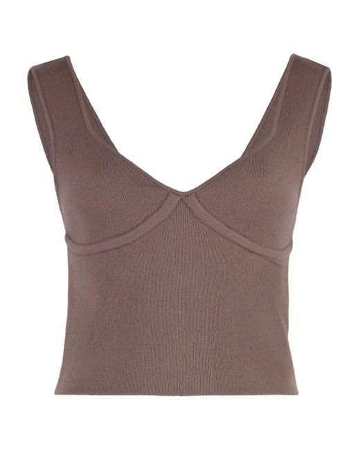 SABLYN Gray V-Neck Top