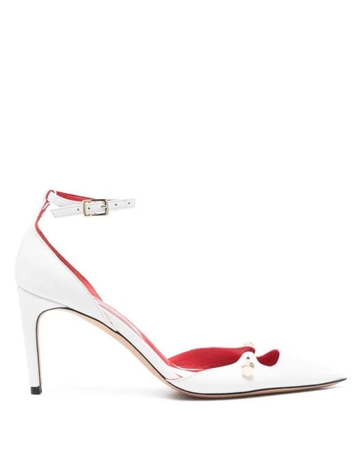 HARDOT Pink Leather Pumps