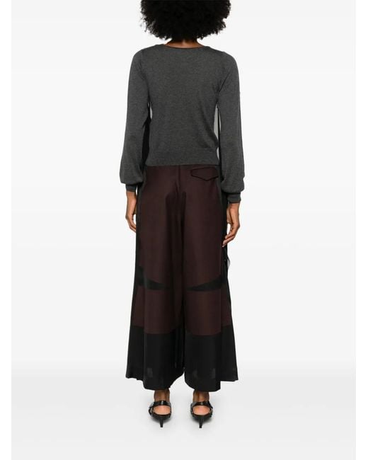 Undercover Black Pullover Mit Cape-Einsatz