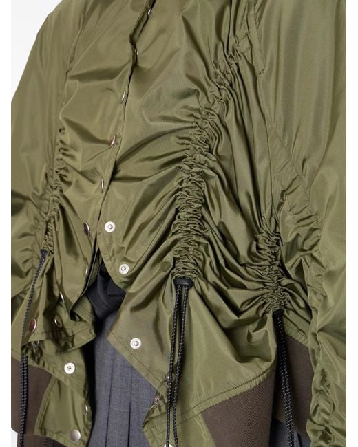 Kolor Bomberjack Met Knoopsluiting in het Green