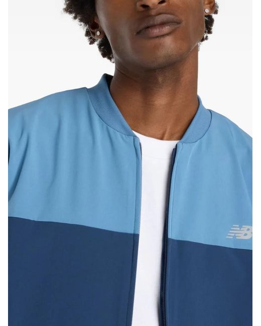 New Balance Blue Jersey Bomber Jacket for men