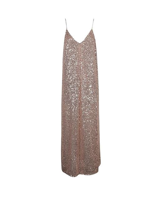 THE NINA STUDIO Yellow Sequin V-Neck Dress