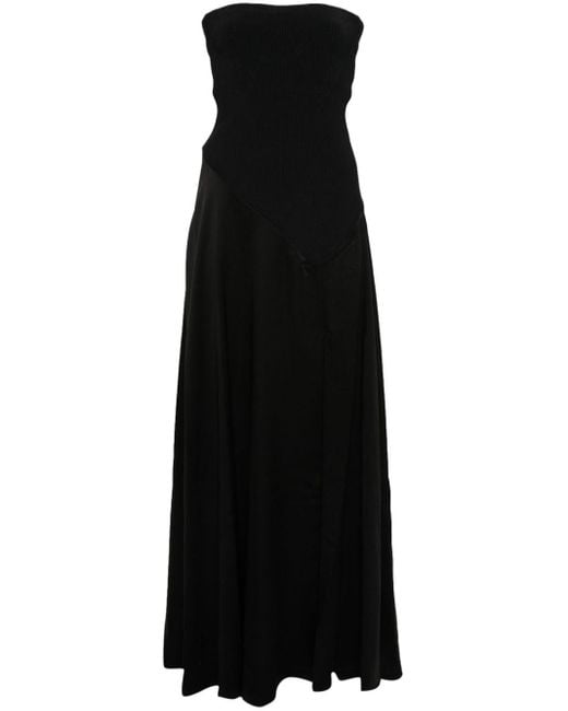 Jonathan Simkhai Strapless Maxi-jurk in het Black