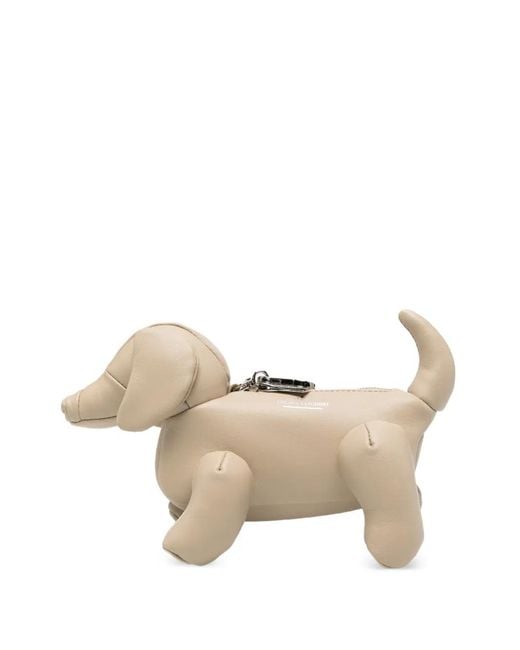 Maison Mihara Yasuhiro Natural Mini "Dolls" Dachshund Cross Body Bag