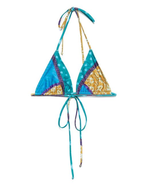 Donde Esteban Women's Blue Esteban Bikini Top