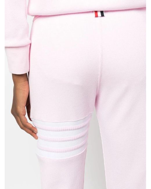 Thom Browne Pink 4-bar Stripe Track Pants