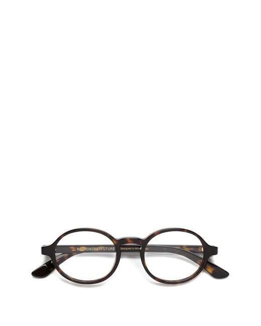 Retrosuperfuture Black Round-Frame Glasses