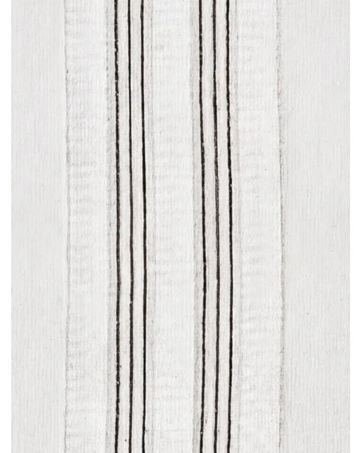 Orlebar Brown White Horton Stripe-Detailing Polo-Collar T-Shirt for men