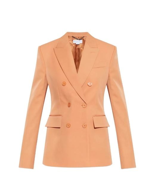 Stella McCartney White Double-Breasted Blazer