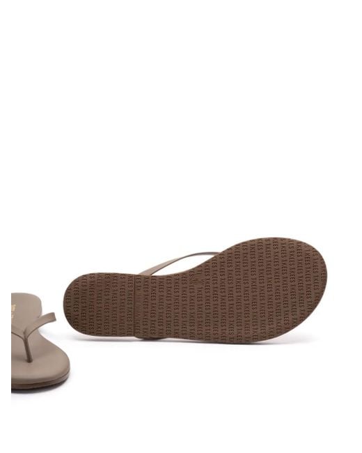 TKEES Natural Lily Flip Flops