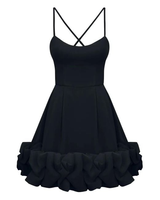 POST MERIDIEM Black Rückenfreies Bustier-Minikleid
