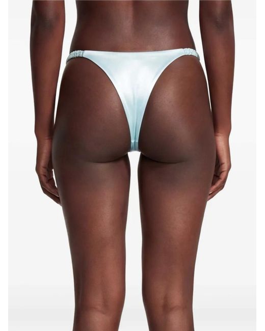 Isa Boulder Blue Weave Side Bikini Bottom