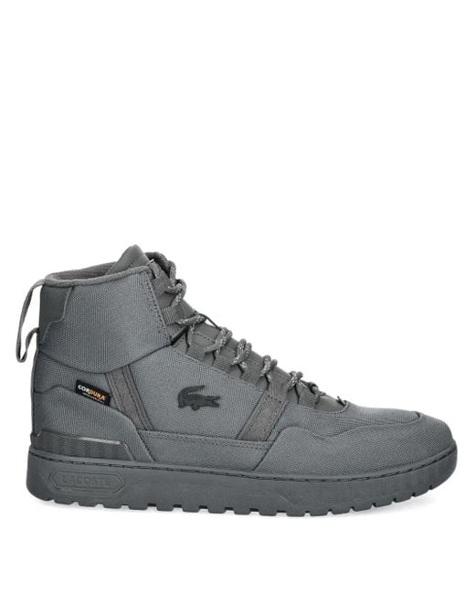 Lacoste Gray High-Top Lace-Up Sneakers for men