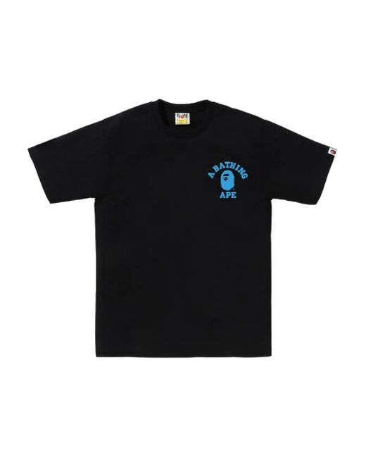 A Bathing Ape Black Abc Camo Graphic-Print T-Shirt for men