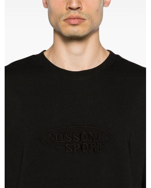 メンズ Missoni ロゴ Tシャツ Black