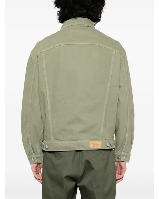 Maison Kitsuné Green Trucker Jacket for men