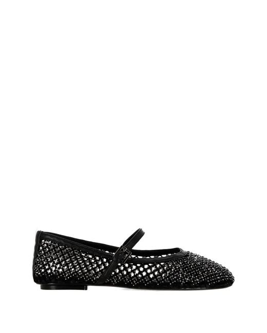 Bruno Premi Black Mesh Ballet Flats
