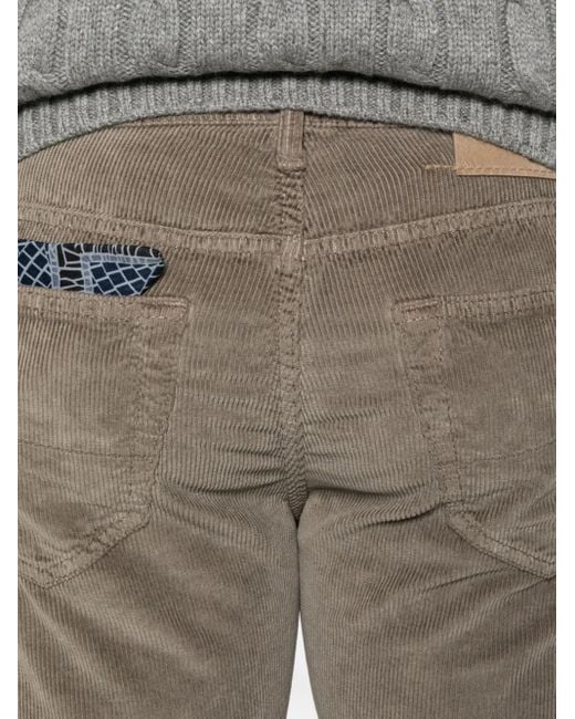 Jacob Cohen Gray Corduroy Trousers for men