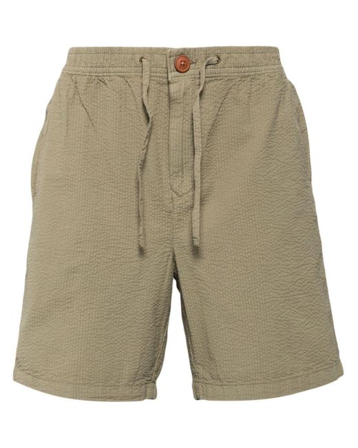 Barbour Natural Melbury Cotton Seersucker Shorts for men