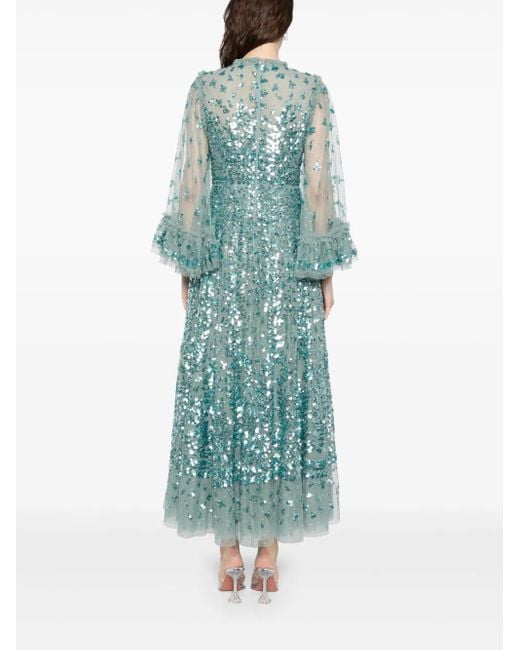 Needle & Thread Blue Glisten Gown