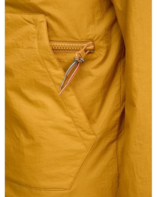 Benetton Yellow Buttoned Chest-Pocket Jacket for men