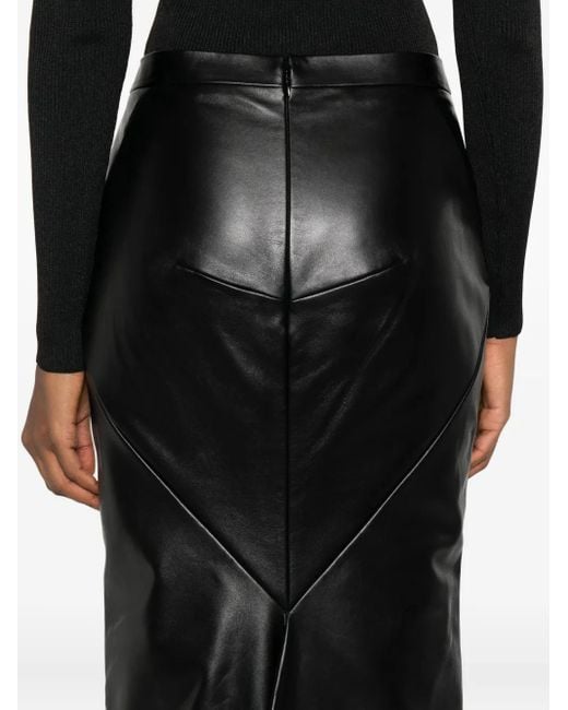 Givenchy Leren Kokerrok in het Gray