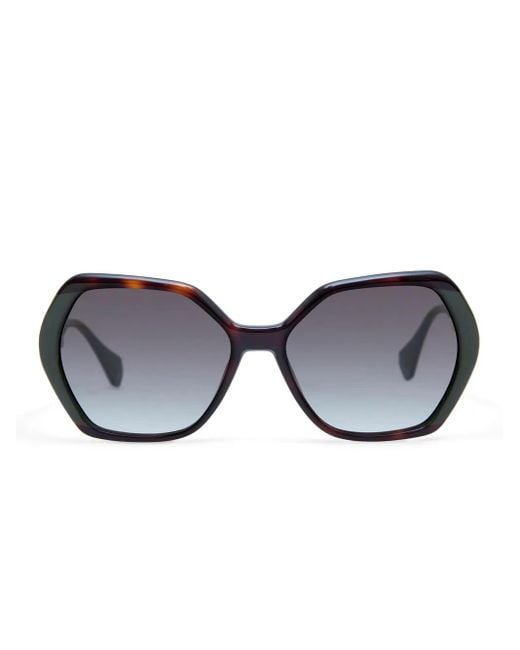 Gigi Studios Brown Thadeus Square Sunglasses
