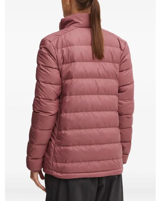 Adidas Red Terrex High-Neck Quilted Jacket