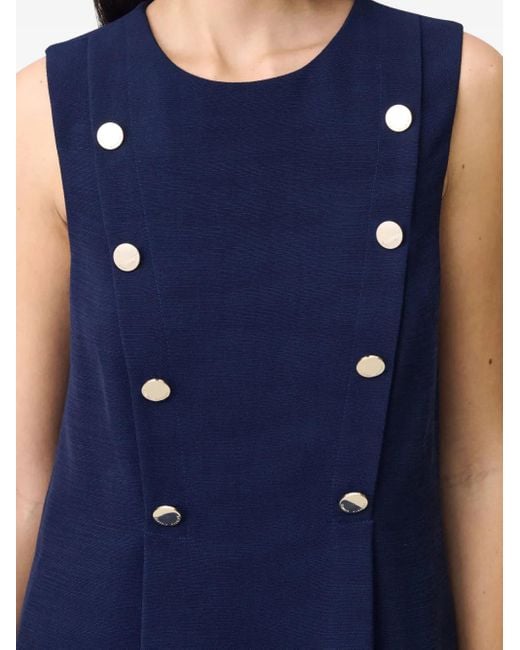 Claudie Pierlot プリーツディテール ドレス Blue