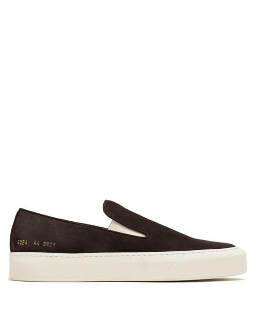 Common Projects Brown Suede Slip-on Sneakers for men