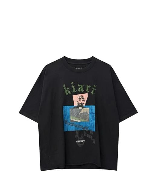 PALY Black X Offset Graphic-Print Box-Fit T-Shirt for men