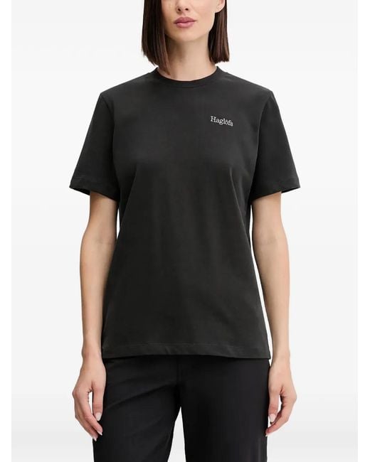 Haglöfs Black Crew-Neck T-Shirt