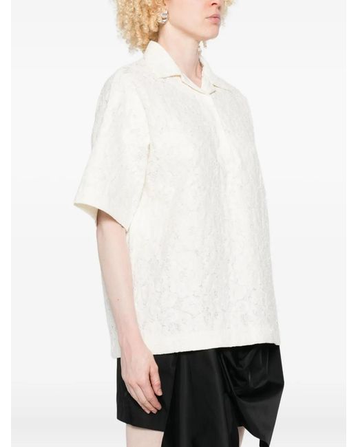 N°21 White Textured Top