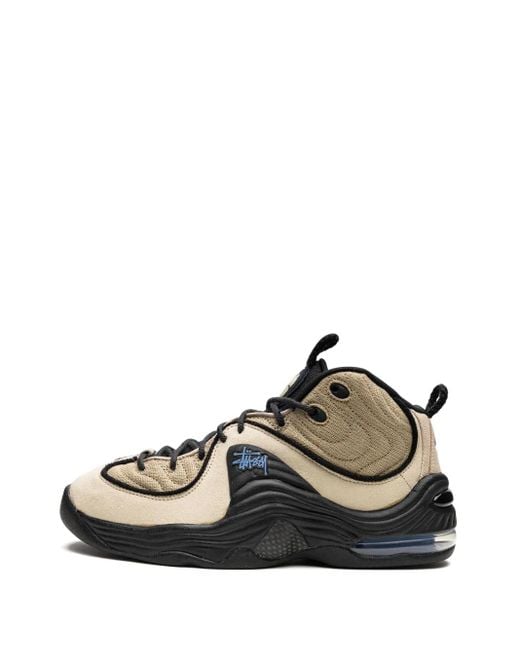 Nike Black X Stüssy Air Penny 2 "Rattan" Sneakers