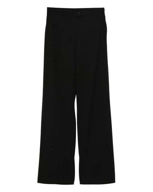MEDEA Black Rings-detail trousers