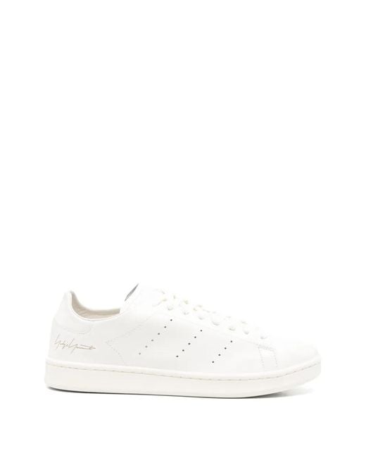 Y-3 White Baskets Stan Smith En Cuir
