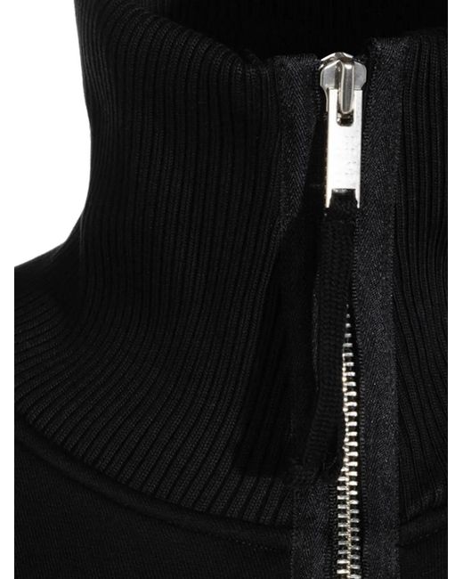 Thom Krom Black High-Neck Zip-Up Jacket for men
