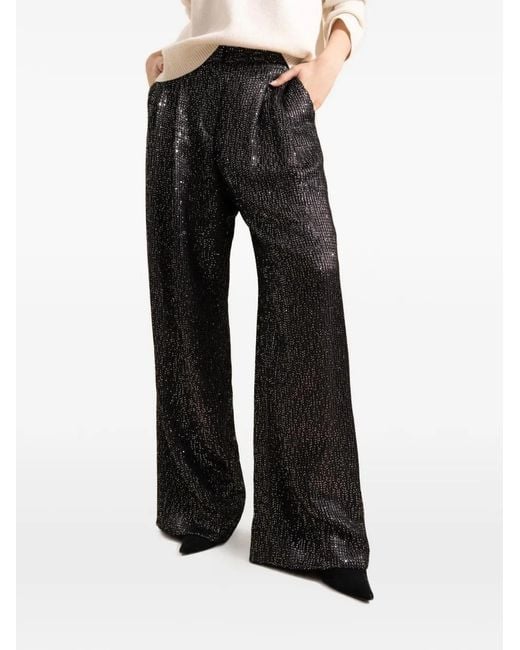 Twp Black Sulli Sequined Trousers
