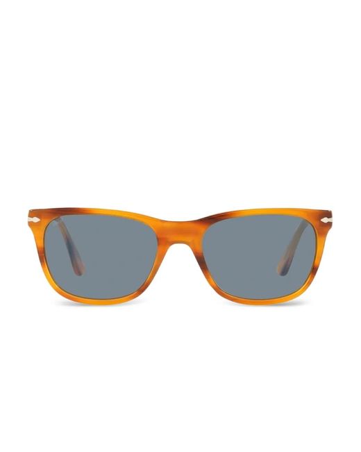 Persol Blue Rectangle-Frame Sunglasses