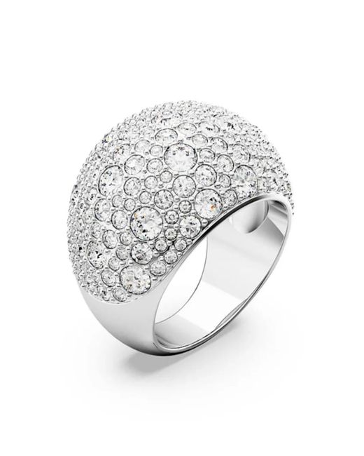 Swarovski Metallic 'Luna' Base Metal Ring