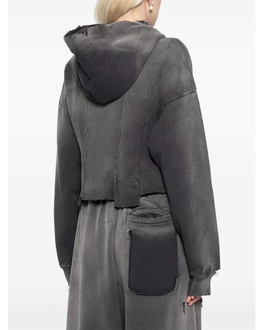 Maison Mihara Yasuhiro Black Cotton Hoodie