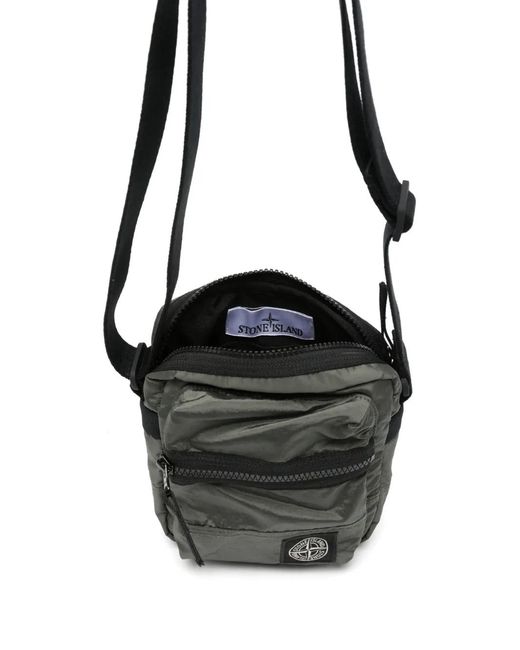 Stone Island Black Marsupio Tracolla for men