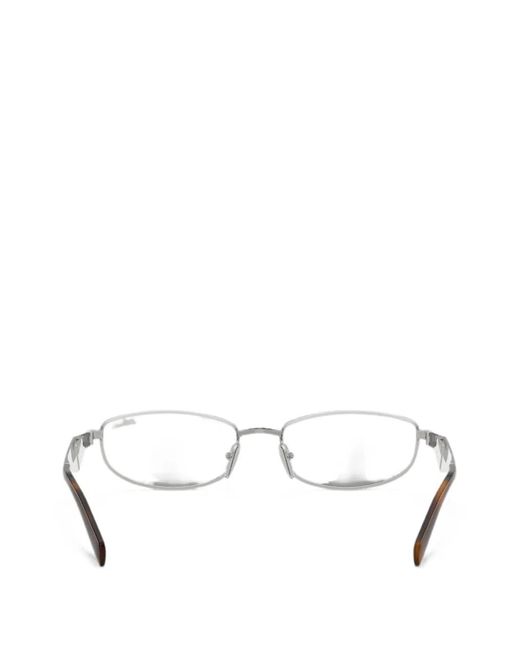 Prada White Sunglasses With Prada Logo