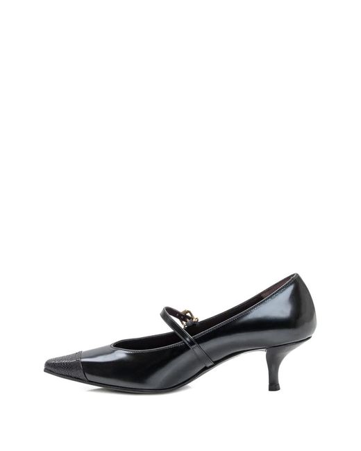 Roberto Festa Black Buckled Pumps