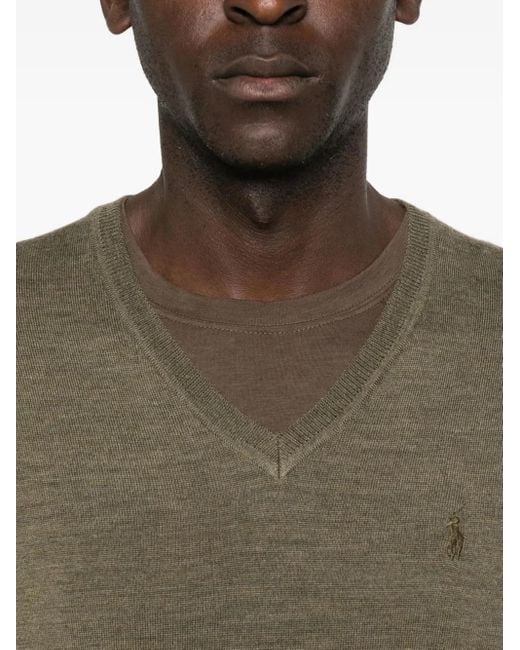 Polo Ralph Lauren Green Long Sleeve-Pullover for men