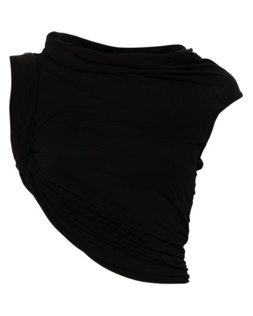 Haut Sienna à design asymétrique Rick Owens en coloris Black