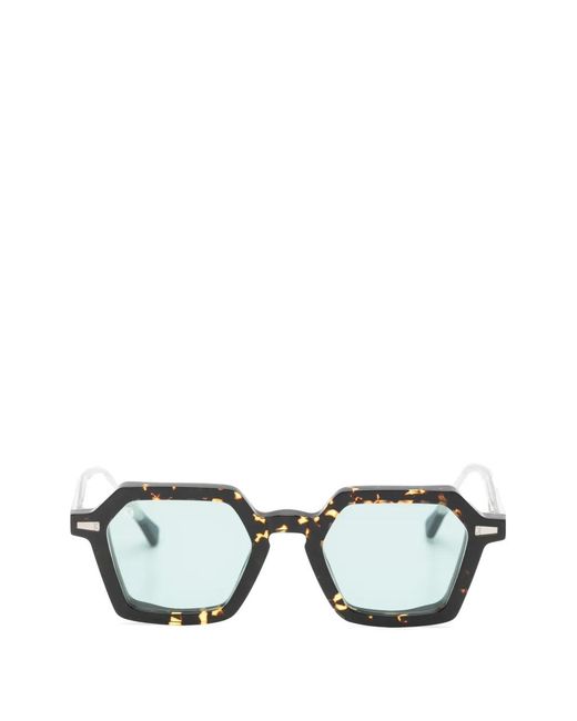 Kyme Brown Lucio Geometric-Frame Sunglasses