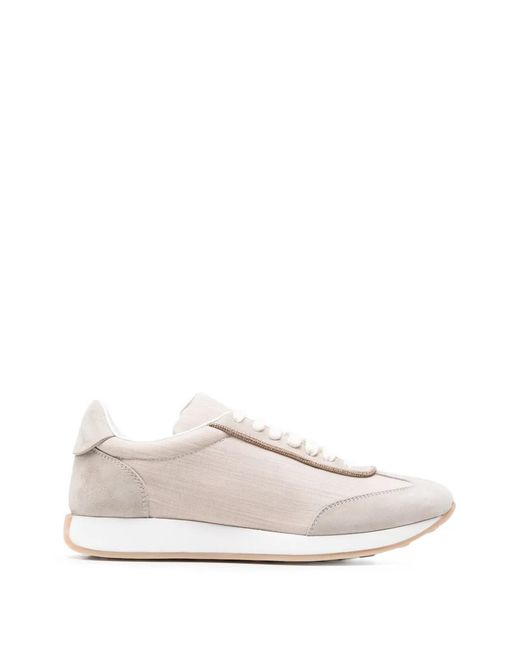 Fabiana Filippi White Wool Blend Sneakers