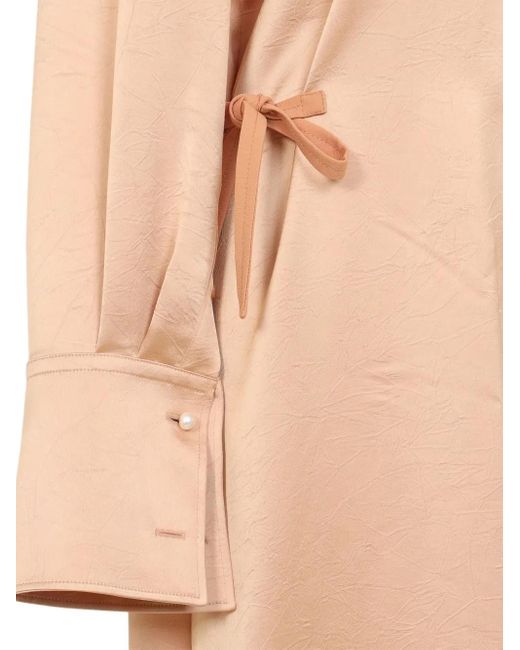 Carven Natural Scarf-Neck Dress