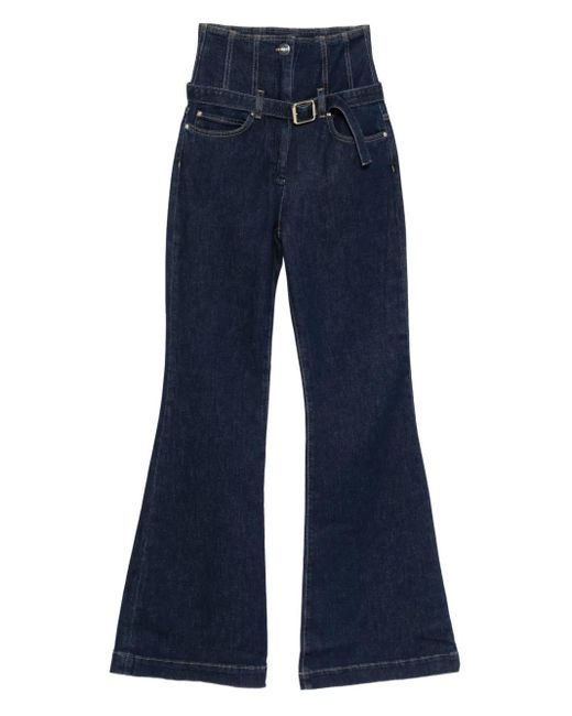 Pinko Blue High-Waist-Jeans mit Gürtel